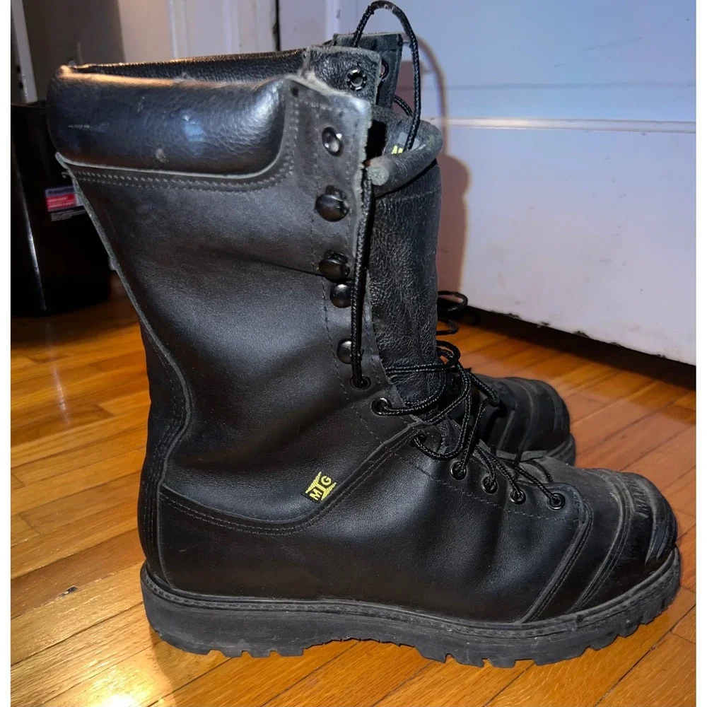 Matterhorn 12255 Mining Boots Mens 10 M Black Good Vibram Metatarsal Guard